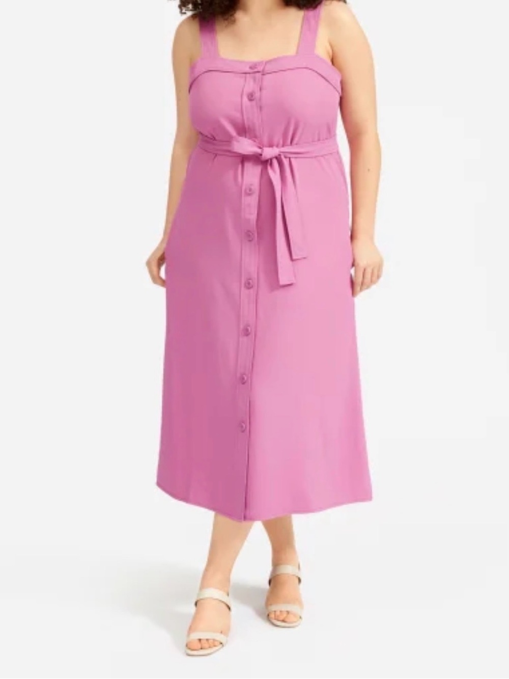 Everlane Pink Goweave Picnic Dress